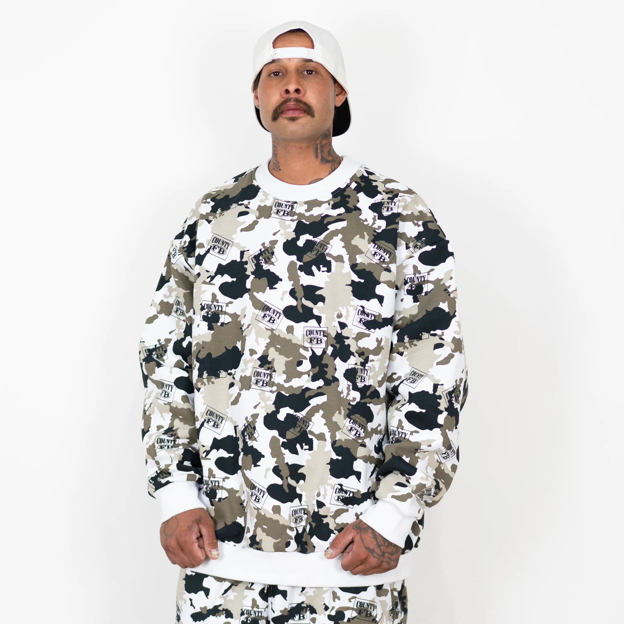 FB County 13oz Heavyweight Long Sleeve Crew Neck - Image 4