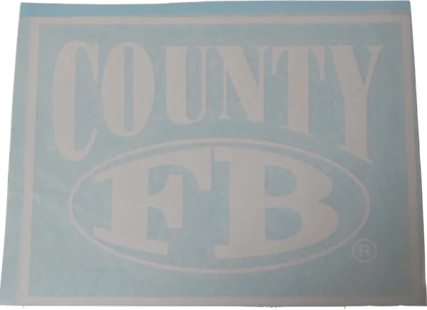 FB County Car Decals Black/White - Image 5