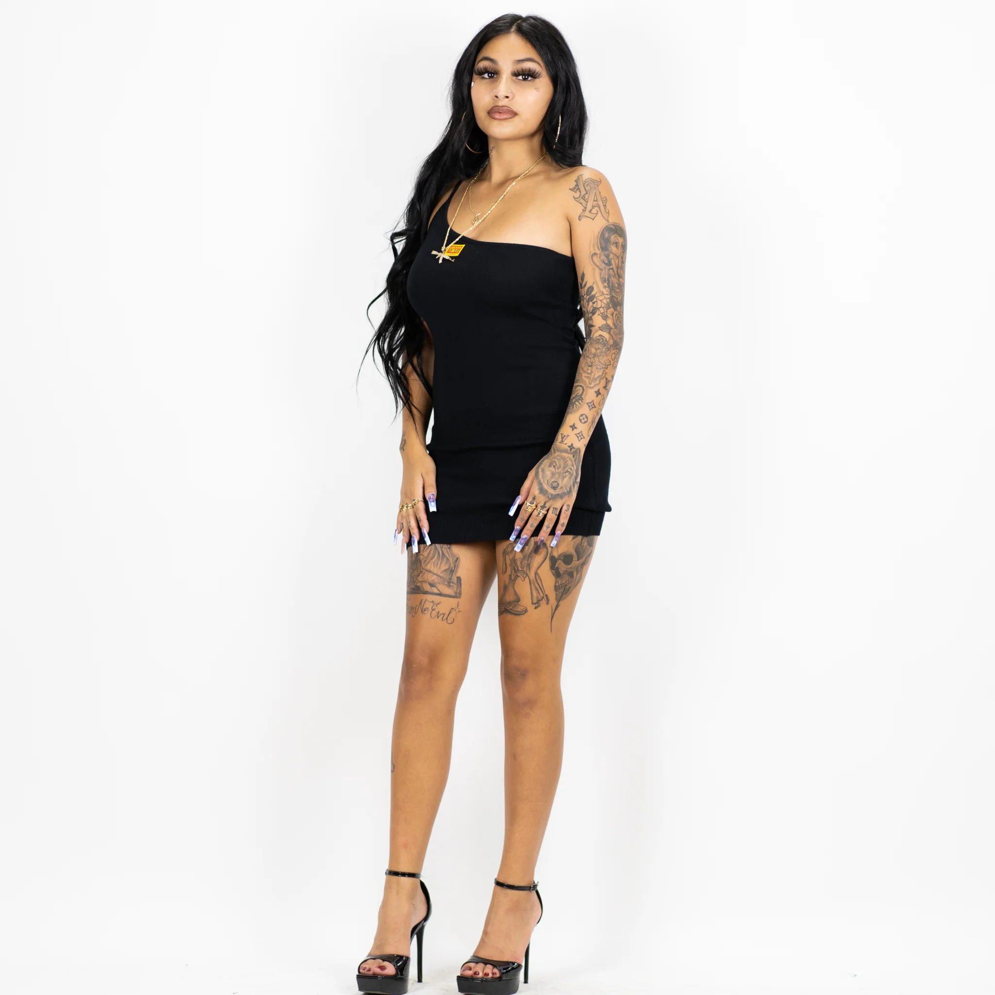 FB County Charlie Brown One Shoulder Dress - Image 6