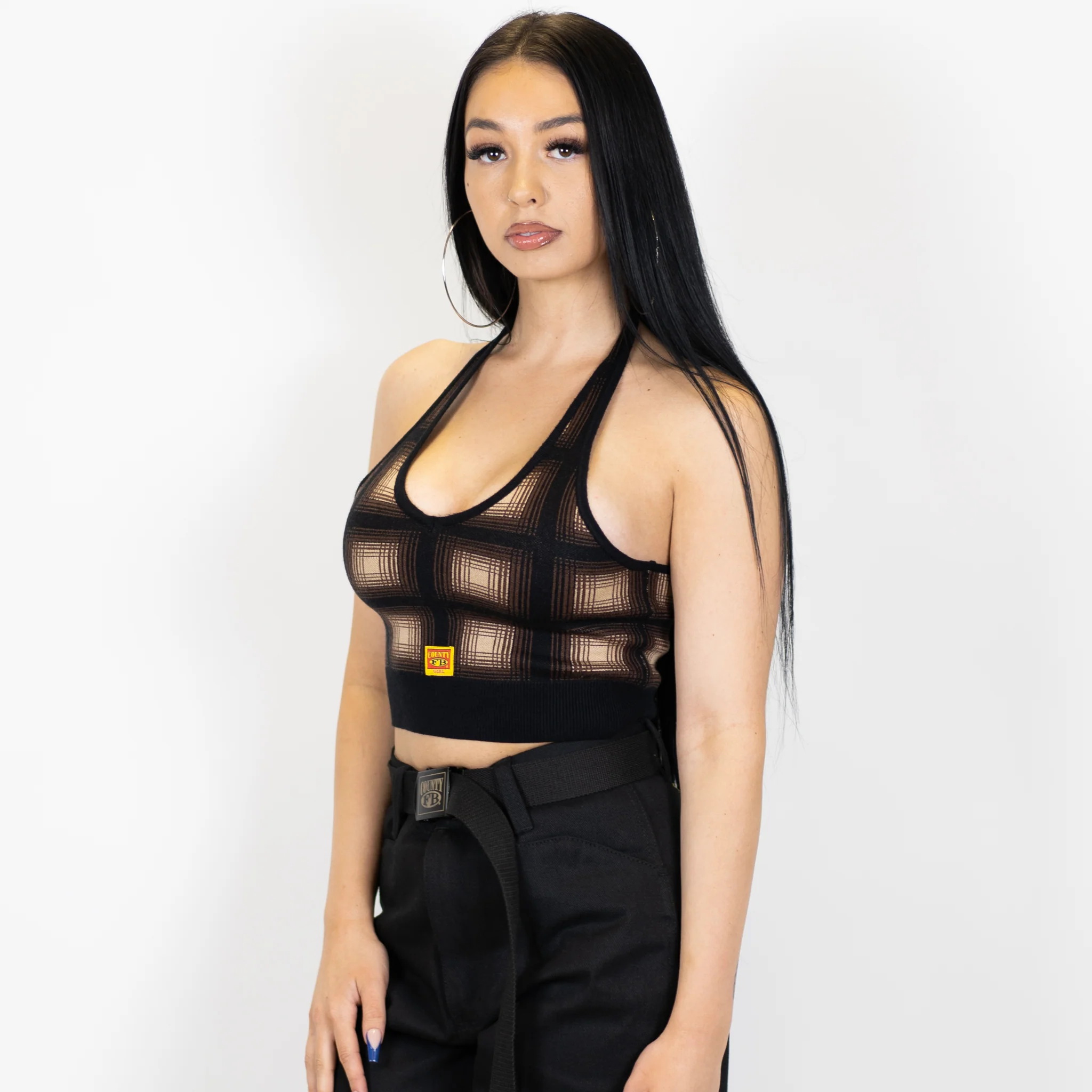 FB County Flannel Halter Top - Image 3
