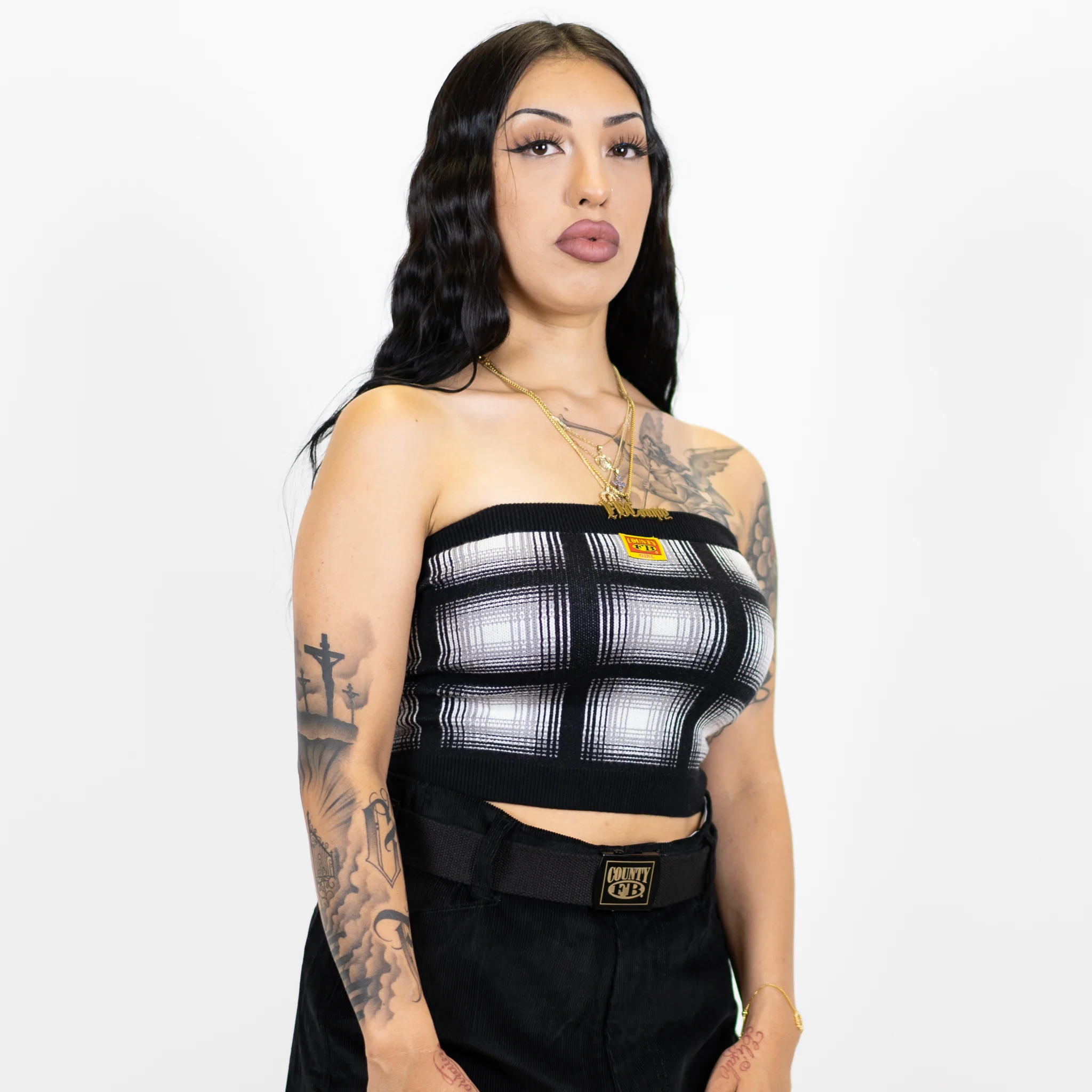 FB County Flannel Tube Top - Image 3