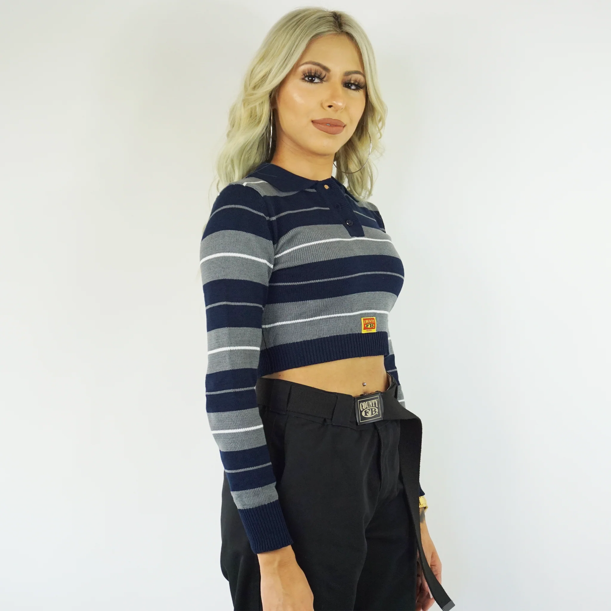 FB County Long Sleeve Charlie Brown Crop Top - Image 5