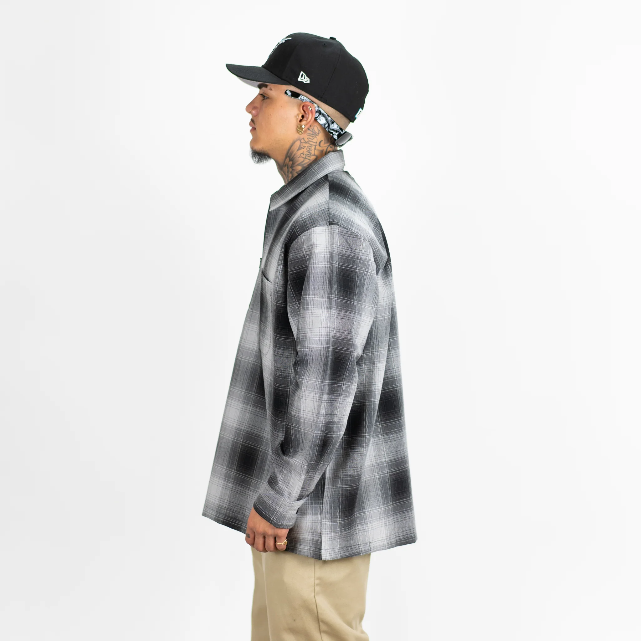 FB County Long Sleeve Checker Zip Shirt - Image 17