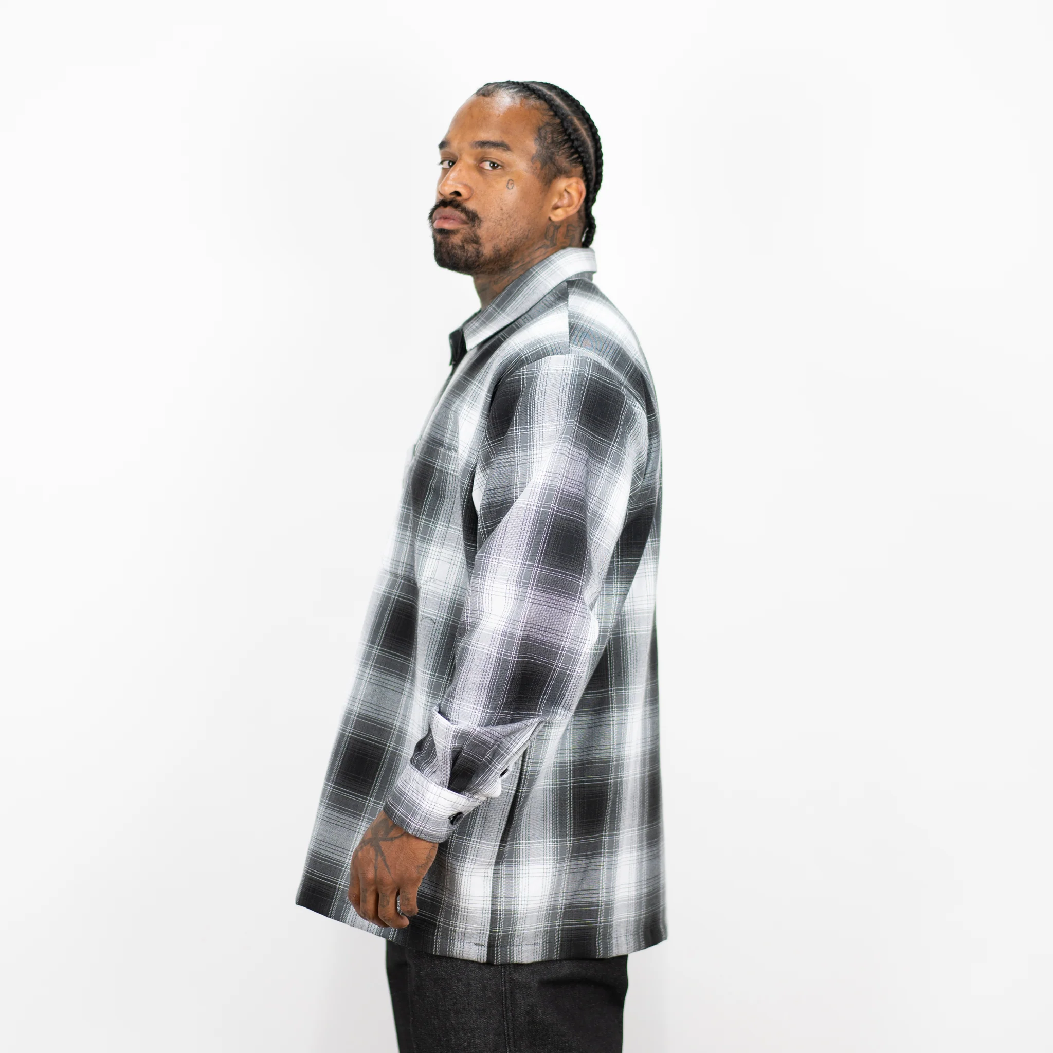 FB County Long Sleeve Checker Zip Shirt - Image 23