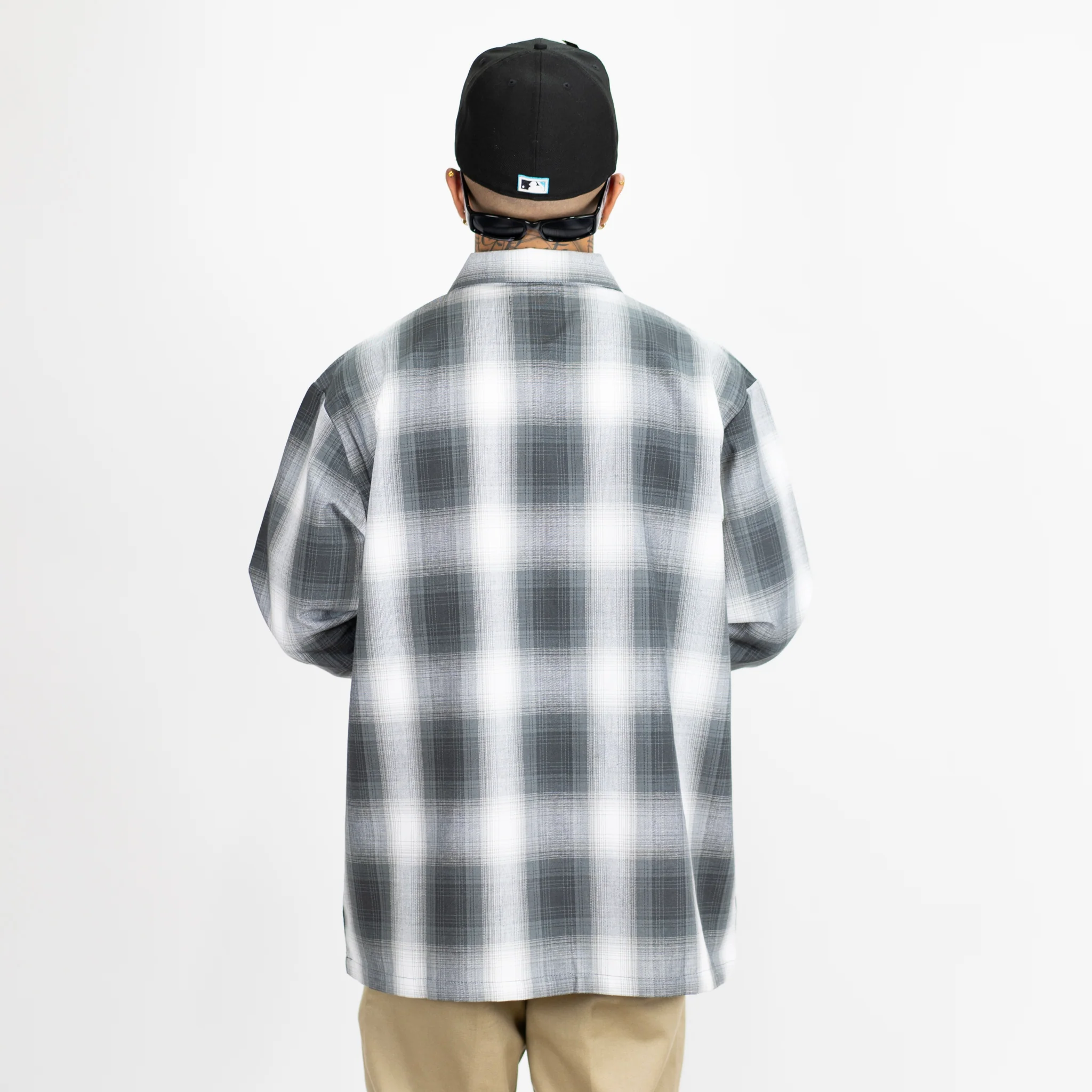 FB County Long Sleeve Checker Zip Shirt - Image 37