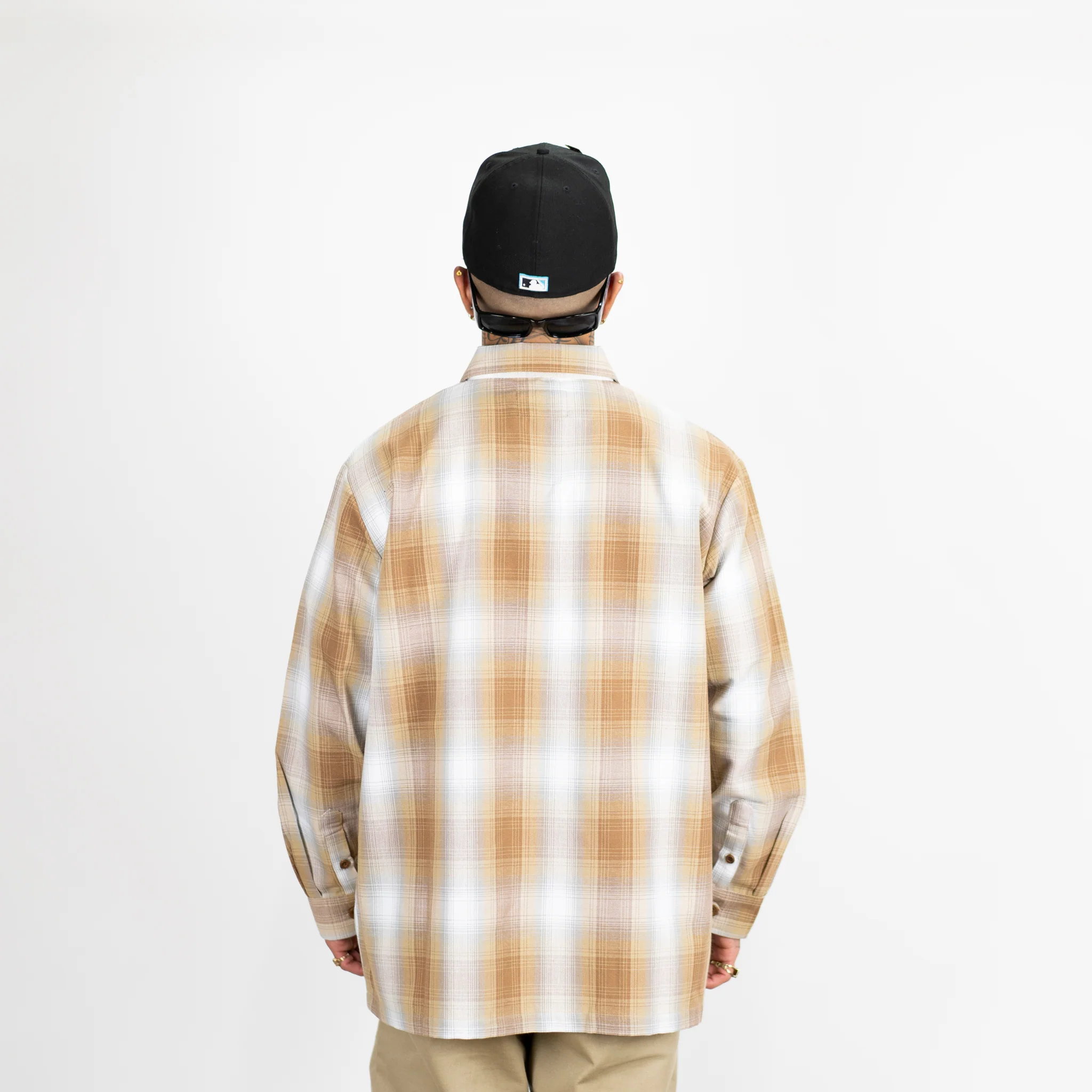 FB County Long Sleeve Checker Zip Shirt - Image 41