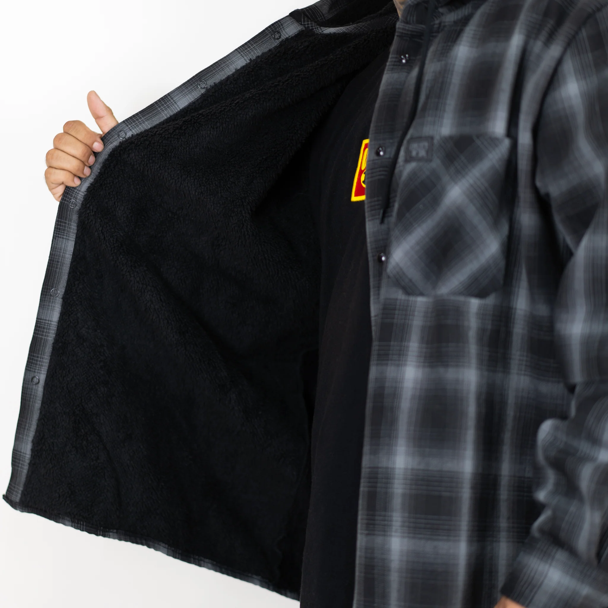 FB County Sherpa Flannel Hooded Jacket - Image 4