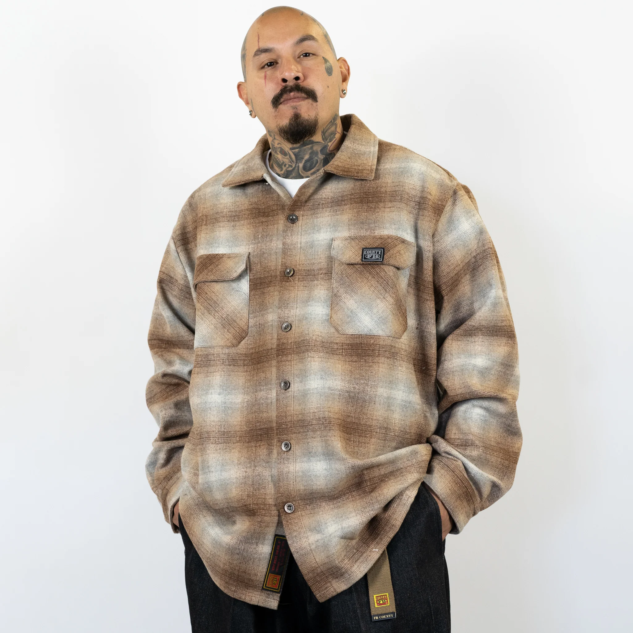 FB County Super Heavyweight Wool Blend Long Sleeve Shirt - Image 6