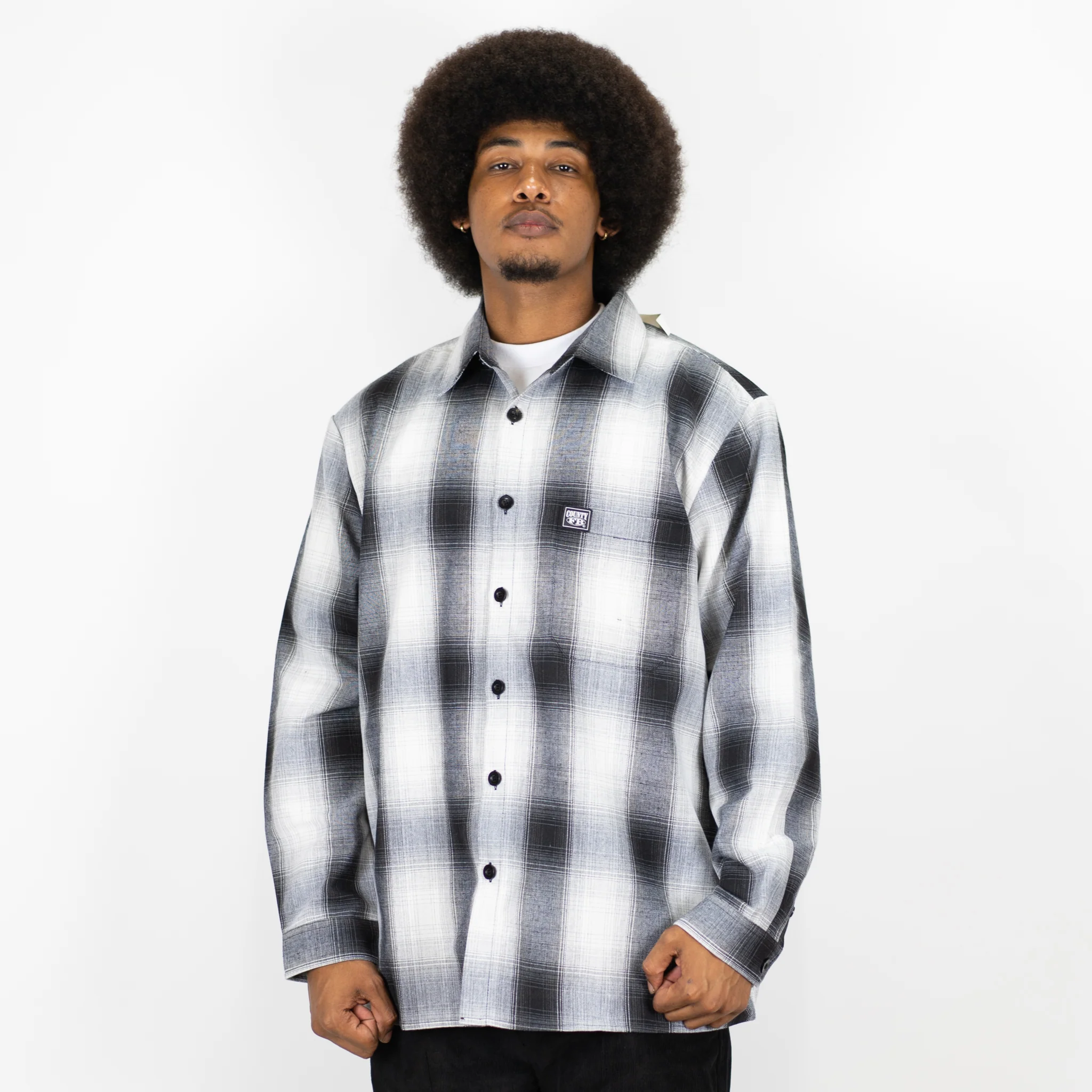 FB County Long Sleeve Checker Flannel Shirt - Image 10