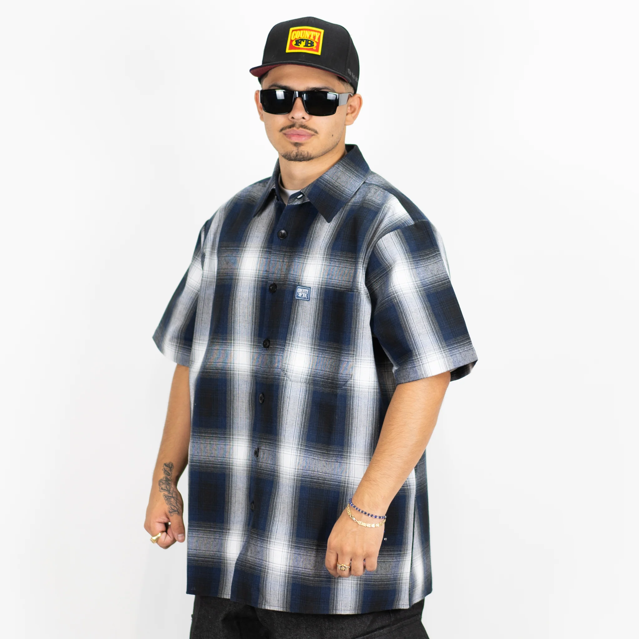 FB County Short Sleeve Checker Flannel Shirt - Image 18