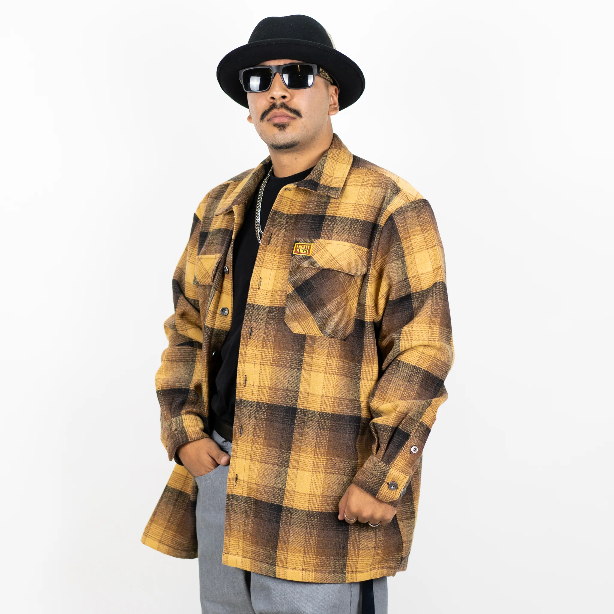 New FB County Super Heavyweight Wool Blend Long Sleeve Shirt - Image 4