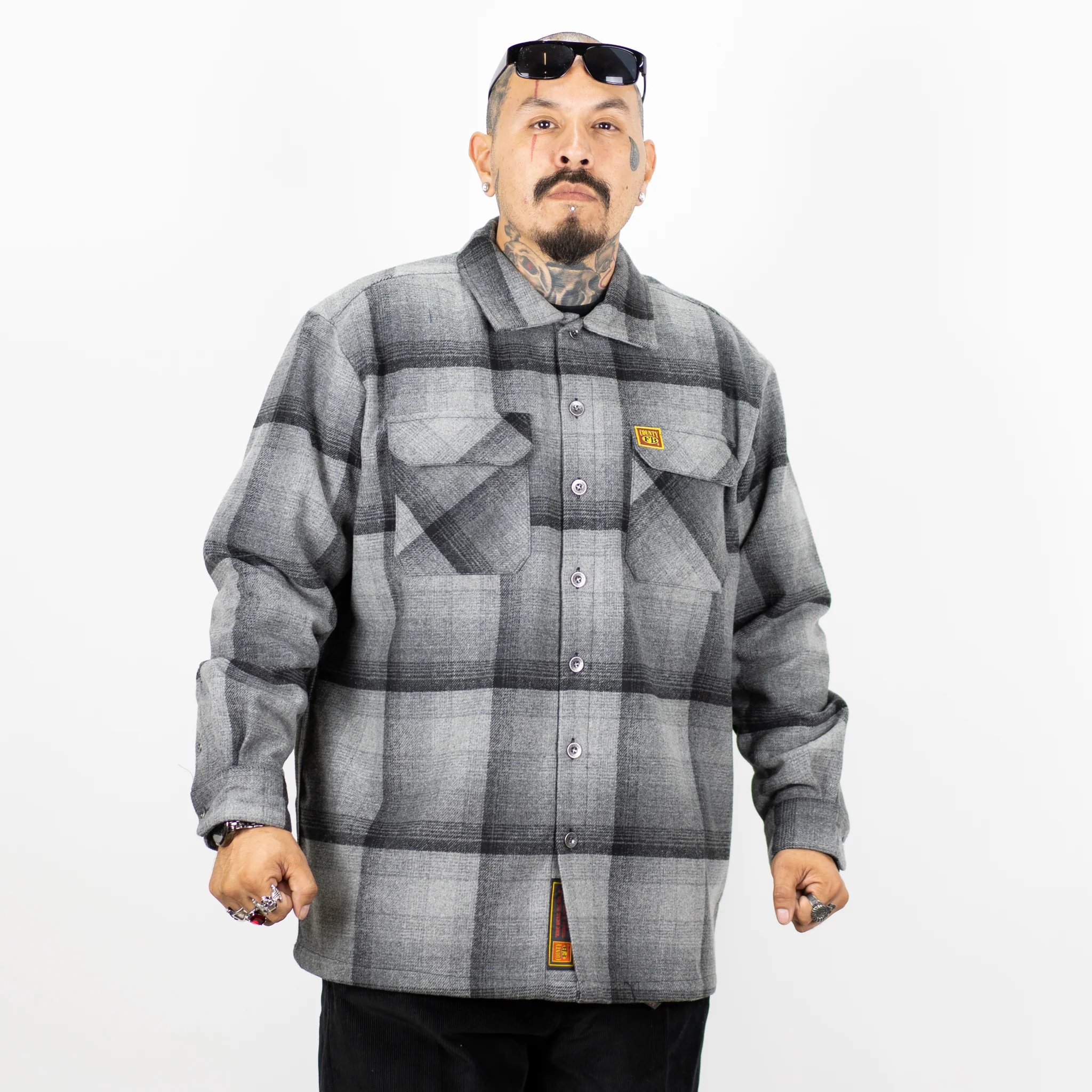 New FB County Super Heavyweight Wool Blend Long Sleeve Shirt - Image 5
