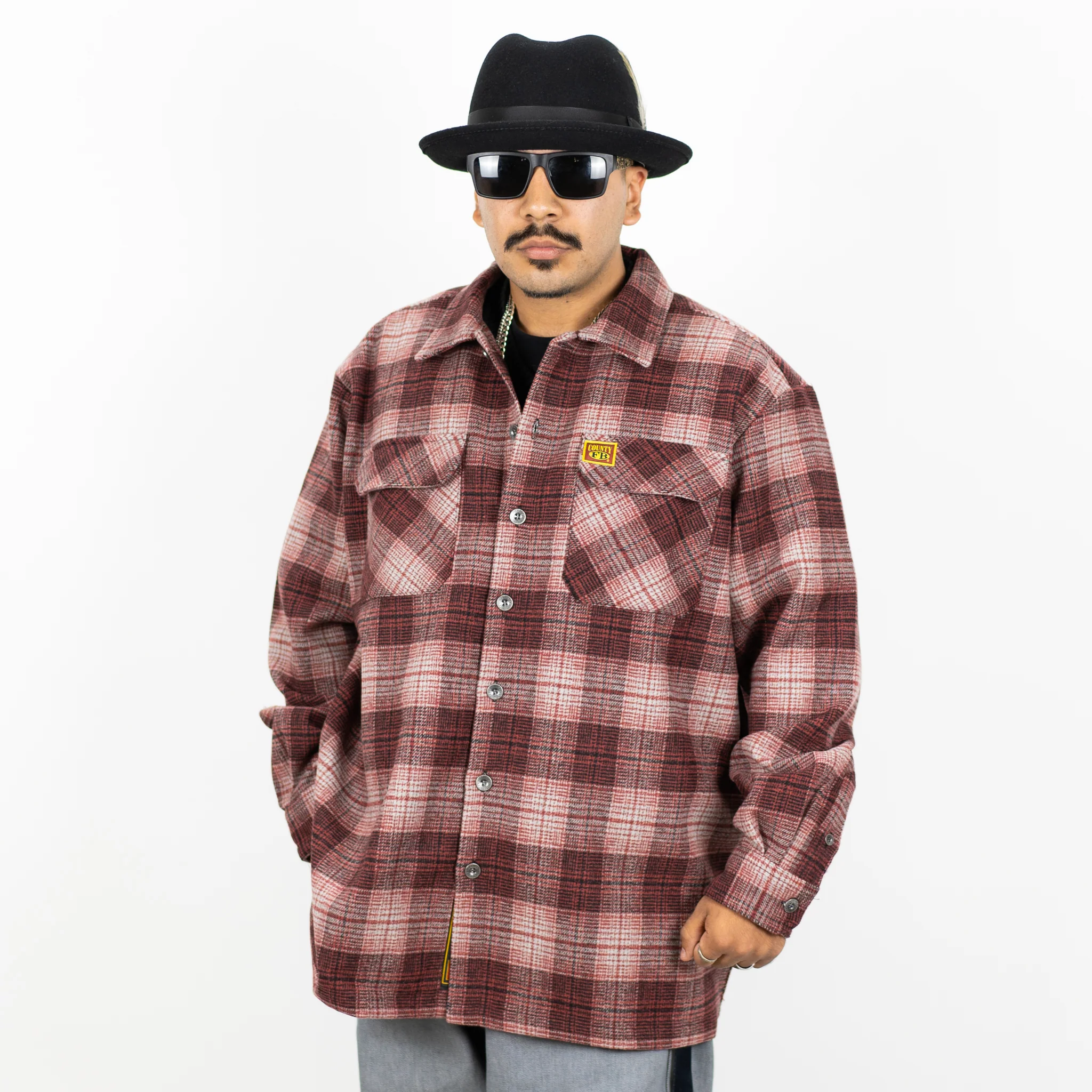 New FB County Super Heavyweight Wool Blend Long Sleeve Shirt - Image 6